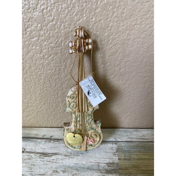 Vintage 2000 Louis Nichole Violin Ornament Kurt S Adler Holiday Elegance - Picture 1 of 9